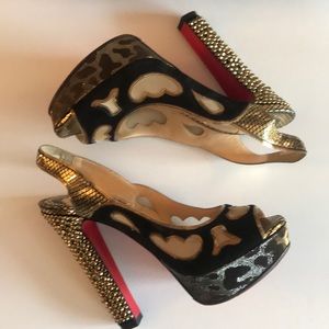Rare💝Christian Louboutin platform high heels